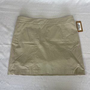 NWOT Prophecy Women's Size 14 Beige   17 inch Skort  #310